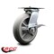 Service Caster 8 Inch Heavy Duty Thermoplastic Rubber Caster with Roller Bearing and Brake SCC SCC-35S820-TPRRD-SLB - alternate 2